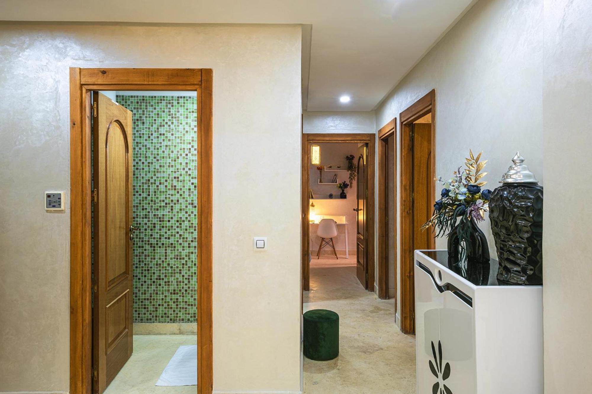 Bien Equipe Au Centre Garage Prive Et Climatiseur Fibre 5g Appartement Marrakesh